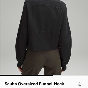 Lululemon scuba oversized funnel neck sweatshirt size M/L in black